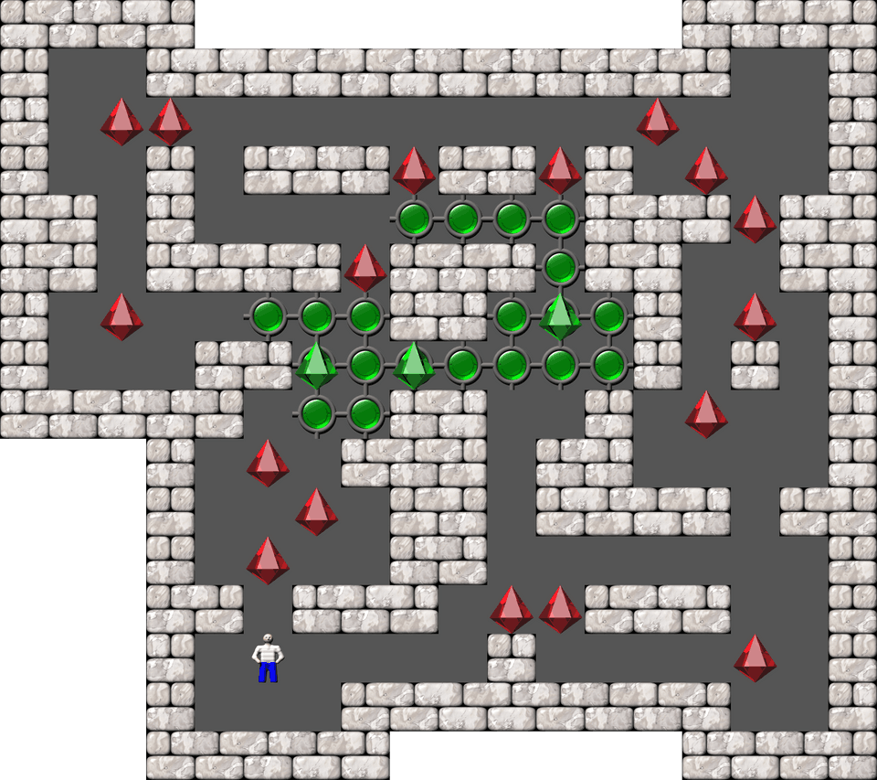 Sokoban Mass Remodel level 697